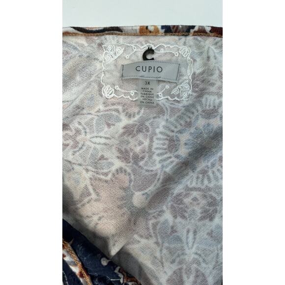 Cupio Floral Women Blouse Tunic Top Women's Size 3X - Picture 7 of 7